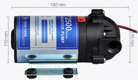 مضخة ضغط المياه RO 24VDC> تدفق المضخة الهيدروليكية 0.55L / Min لتنقية المياه